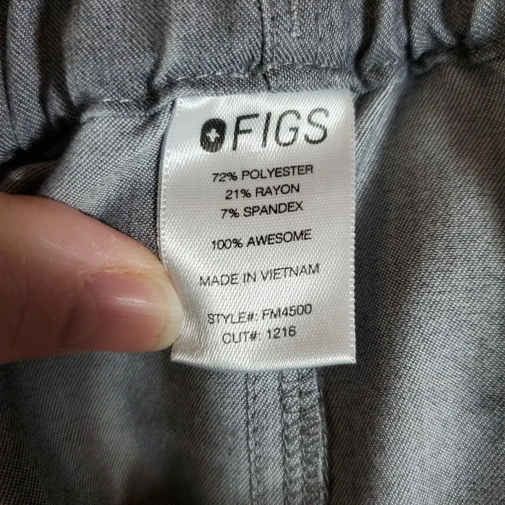 Figs Technical Collection Womens XS Grey Scrub Bottom Pants Medical Vet‎ Dentist